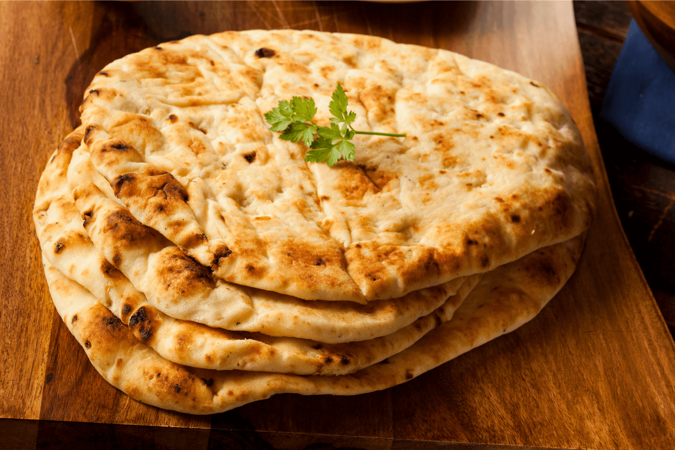 Naan from the Indian subcontinent